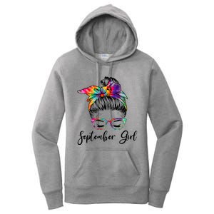 September Wink Eye Face Was Born In September Great Gift Women's Pullover Hoodie