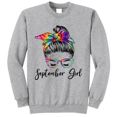 September Wink Eye Face Was Born In September Great Gift Tall Sweatshirt