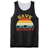 Save Wildlife Endangered Rhino Lion Elephant Tiger Gorilla Mesh Reversible Basketball Jersey Tank