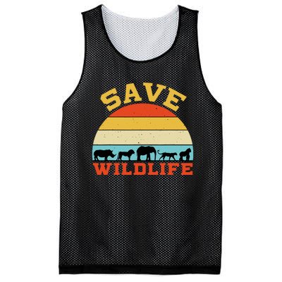 Save Wildlife Endangered Rhino Lion Elephant Tiger Gorilla Mesh Reversible Basketball Jersey Tank