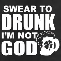 Swear To Drunk I'm Not God Funny St. Patrick's Day Golf Towel