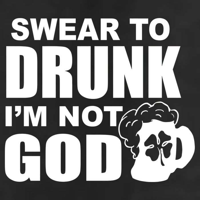 Swear To Drunk I'm Not God Funny St. Patrick's Day Golf Towel