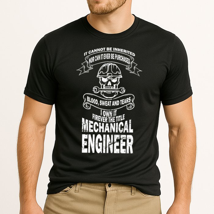 Sweat Blood Tears Mechanical Engineer Performance Shirt