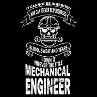 Sweat Blood Tears Mechanical Engineer Impact Tech Backpack