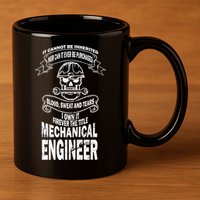 Sweat Blood Tears Mechanical Engineer 11oz C Handle Ceramic Mug