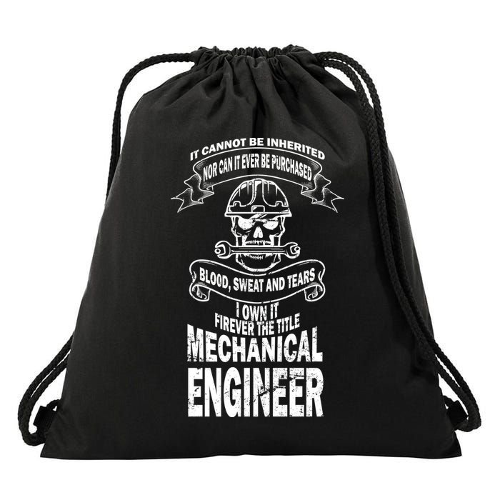 Sweat Blood Tears Mechanical Engineer Drawstring Bag