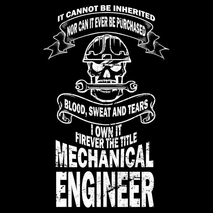 Sweat Blood Tears Mechanical Engineer Drawstring Bag