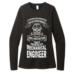 Sweat Blood Tears Mechanical Engineer Womens CVC Long Sleeve Shirt