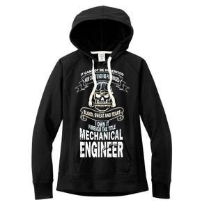 Sweat Blood Tears Mechanical Engineer Women's Fleece Hoodie