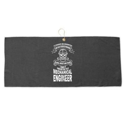 Sweat Blood Tears Mechanical Engineer Large Microfiber Waffle Golf Towel