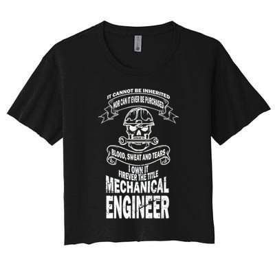 Sweat Blood Tears Mechanical Engineer Crop Top