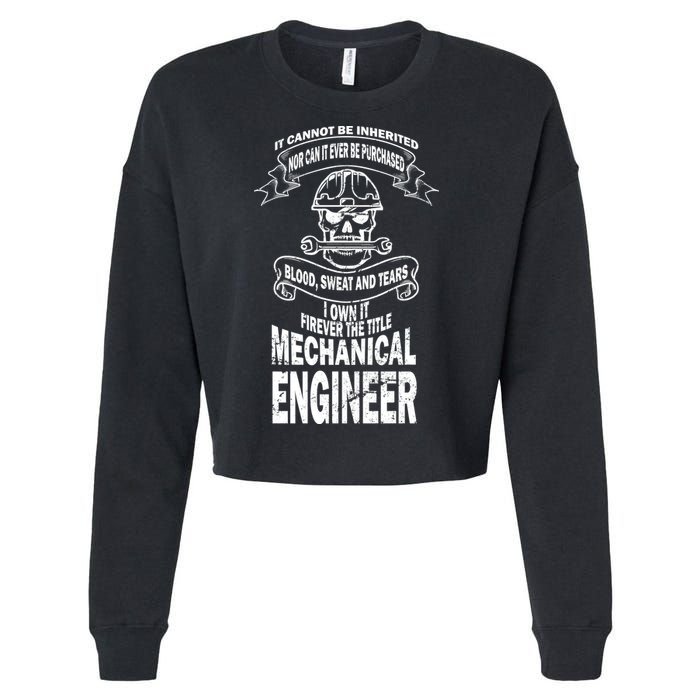 Sweat Blood Tears Mechanical Engineer Cropped Pullover Crew
