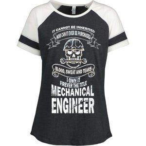 Sweat Blood Tears Mechanical Engineer Enza Ladies Jersey Colorblock Tee