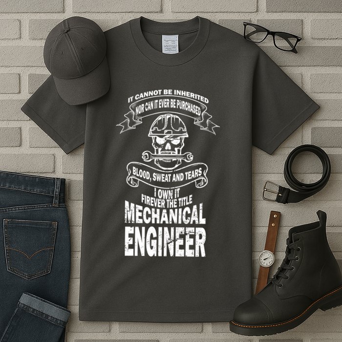 Sweat Blood Tears Mechanical Engineer Tall T-Shirt
