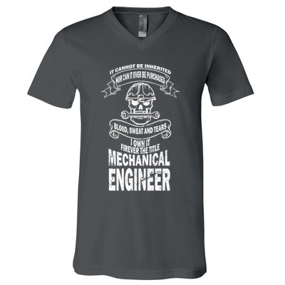 Sweat Blood Tears Mechanical Engineer V-Neck T-Shirt
