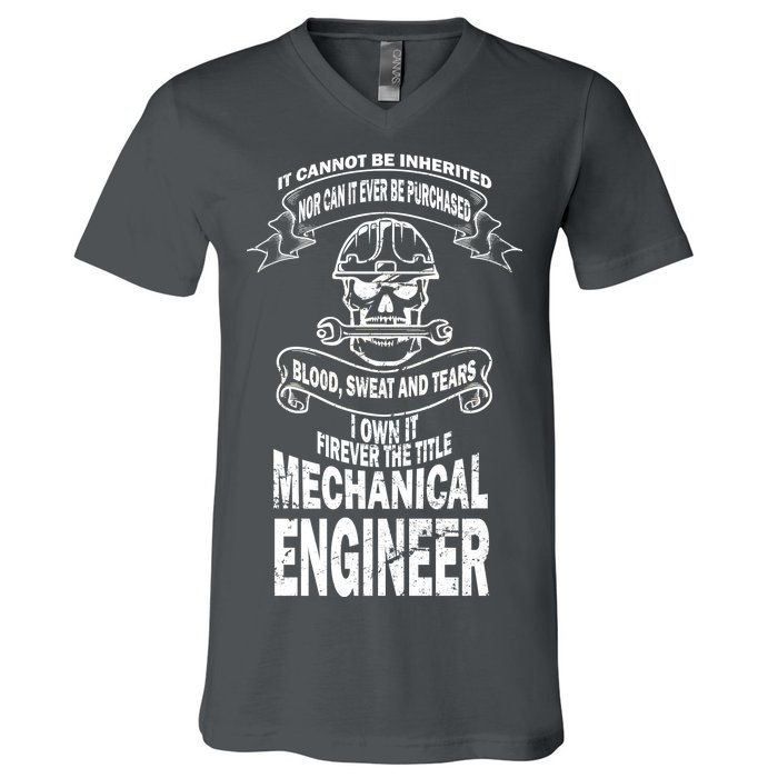 Sweat Blood Tears Mechanical Engineer V-Neck T-Shirt