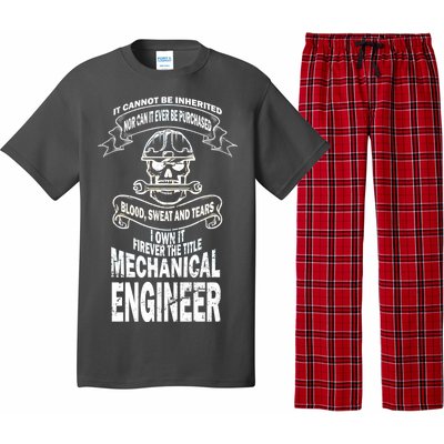 Sweat Blood Tears Mechanical Engineer Pajama Set