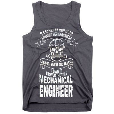 Sweat Blood Tears Mechanical Engineer Tank Top