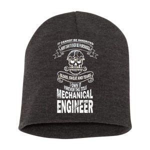 Sweat Blood Tears Mechanical Engineer Short Acrylic Beanie