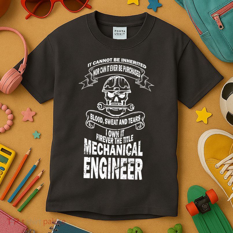 Sweat Blood Tears Mechanical Engineer Kids T-Shirt