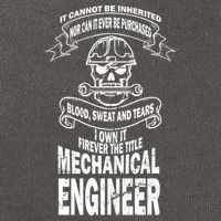Sweat Blood Tears Mechanical Engineer Cotton Canvas Backpack