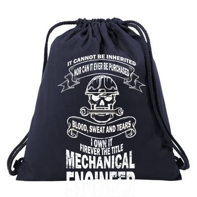 Sweat Blood Tears Mechanical Engineer Drawstring Bag