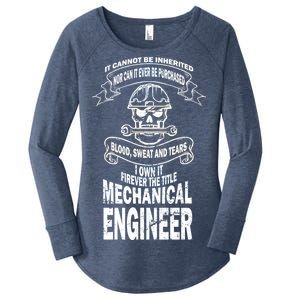 Sweat Blood Tears Mechanical Engineer Women's Perfect Tri Tunic Long Sleeve Shirt