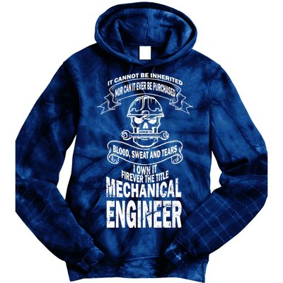 Sweat Blood Tears Mechanical Engineer Tie Dye Hoodie