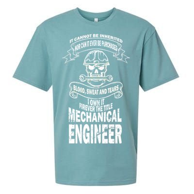 Sweat Blood Tears Mechanical Engineer Sueded Cloud Jersey T-Shirt