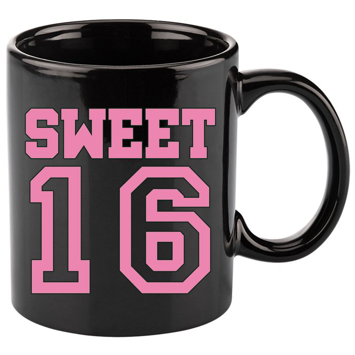 Sweet 16th Birthday 11oz C Handle Ceramic Mug