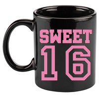 Sweet 16th Birthday 11oz C Handle Ceramic Mug
