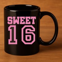 Sweet 16th Birthday 11oz C Handle Ceramic Mug