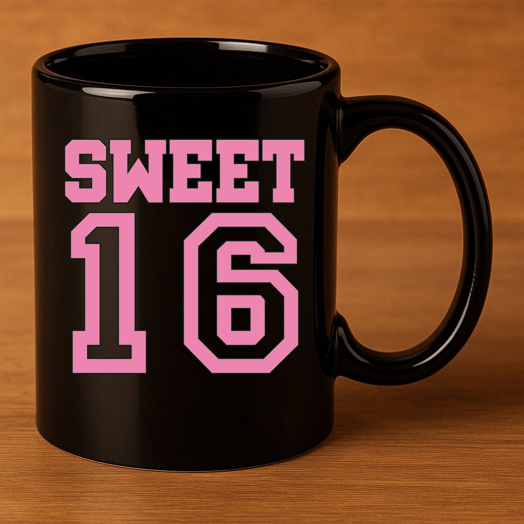 Sweet 16th Birthday 11oz C Handle Ceramic Mug