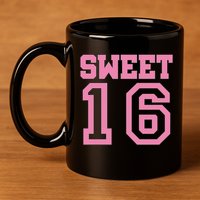 Sweet 16th Birthday 11oz C Handle Ceramic Mug