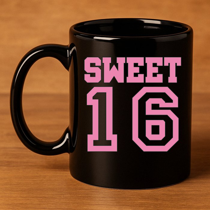 Sweet 16th Birthday 11oz C Handle Ceramic Mug