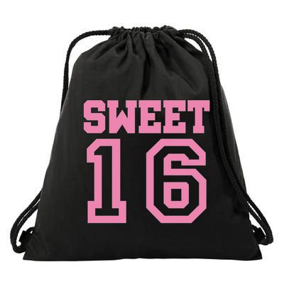 Sweet 16th Birthday Drawstring Bag