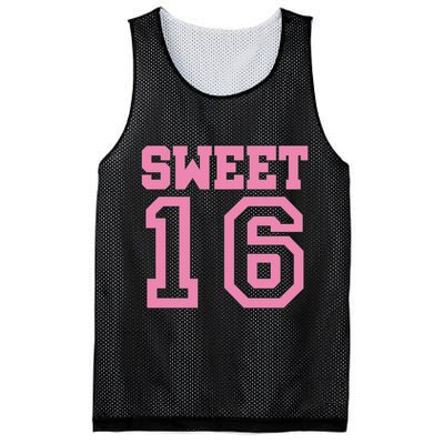 Sweet 16th Birthday Mesh Reversible Basketball Jersey Tank