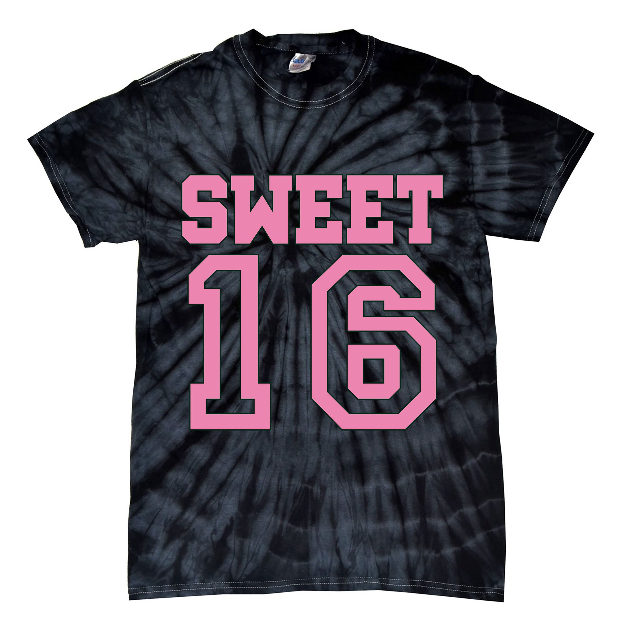 Sweet 16th Birthday Tie-Dye T-Shirt