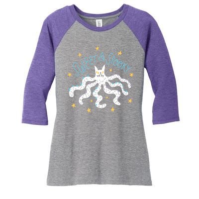 Sweet And Spooky Women's Tri-Blend 3/4-Sleeve Raglan Shirt