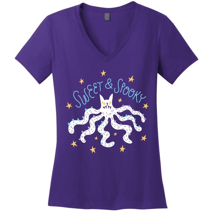 Sweet And Spooky Women's V-Neck T-Shirt