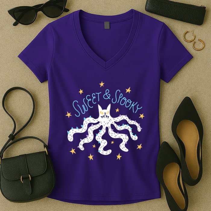 Sweet And Spooky Women's V-Neck T-Shirt