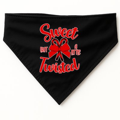 Sweet But A Little Twisted Christmas USA-Made Doggie Bandana