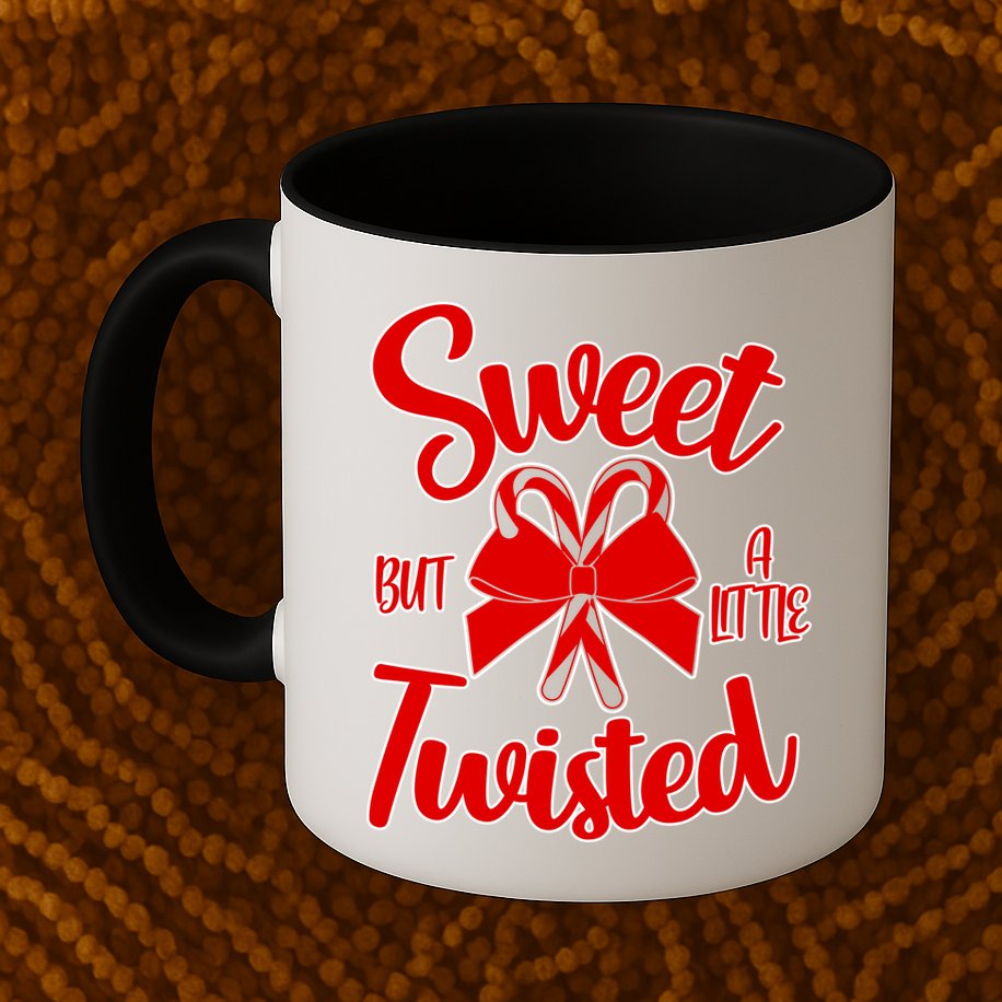 Sweet But A Little Twisted Christmas Mug