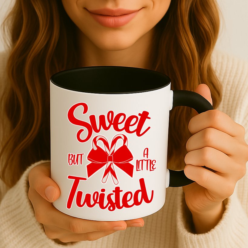 Sweet But A Little Twisted Christmas Mug