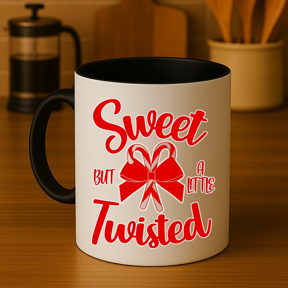 Sweet But A Little Twisted Christmas Mug