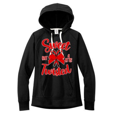 Sweet But A Little Twisted Christmas Women's Fleece Hoodie