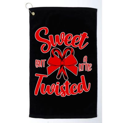 Sweet But A Little Twisted Christmas Golf Towel
