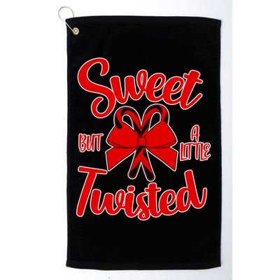 Sweet But A Little Twisted Christmas Platinum Collection Golf Towel