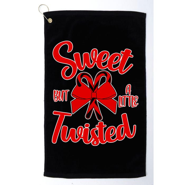 Sweet But A Little Twisted Christmas Golf Towel