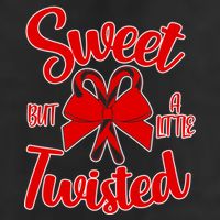 Sweet But A Little Twisted Christmas Golf Towel